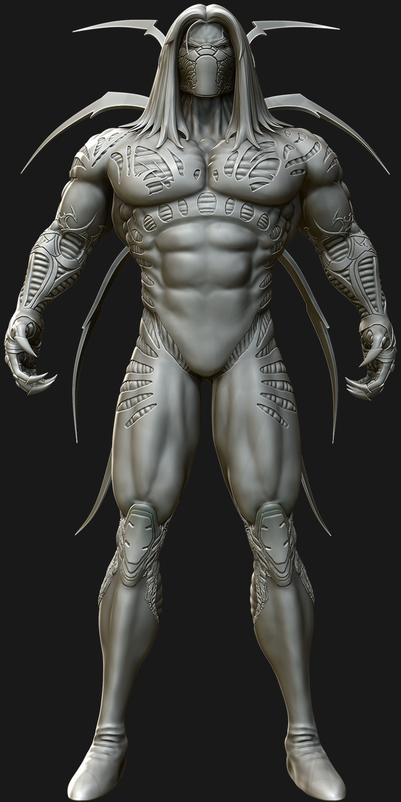 The_Darkness_Sculpt_Front_Mesh